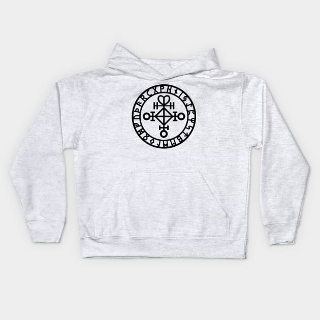 Viking love rune Kids Hoodie by AshotTshirt